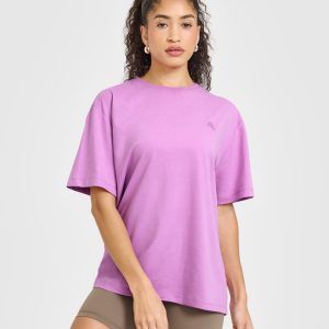 Classic Oversized Lightweight T-Shirt Orchid Purple