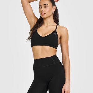Timeless Strappy Bralette Black