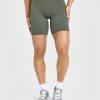 SoftMotion™ Cycling Shorts 8" Dark Khaki