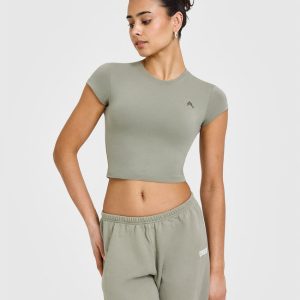 Cotton Icon Baby T-Shirt Soft Sage Green