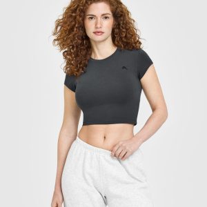 Cotton Icon Baby T-Shirt Coal