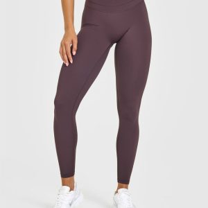 Unified High Waisted Leggings Dark Umber Brown