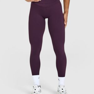 Unified High Waisted Leggings Blackberry Purple